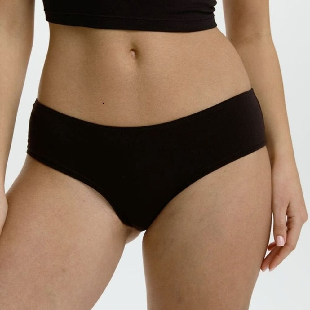 NWT - BLUSH - The Cotton Hipster Boyshorts Cut Panties - Black